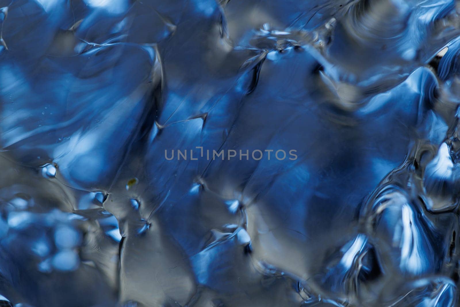 Macro of melting ice closeup futuristic water texture