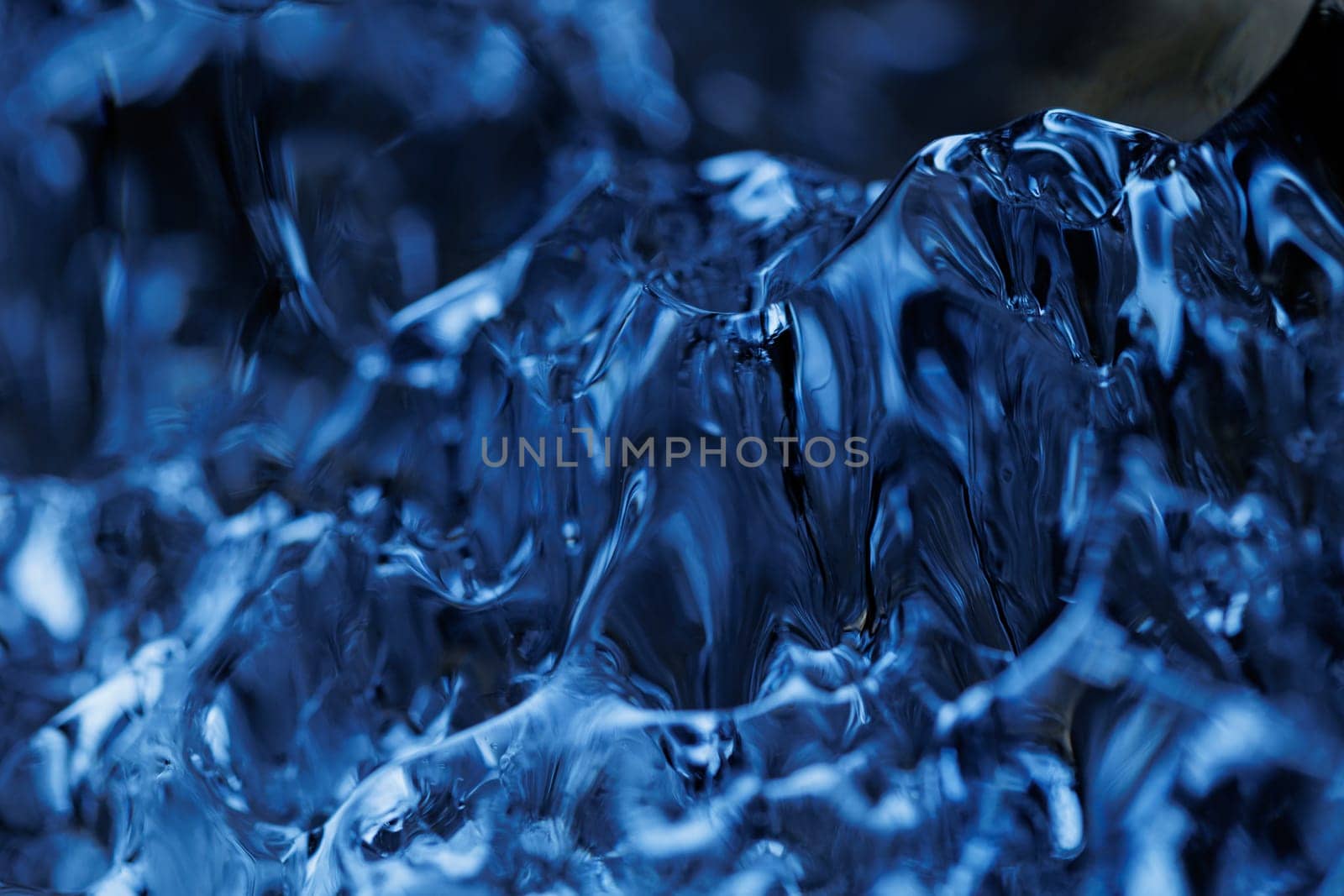 Macro of melting ice closeup futuristic water texture