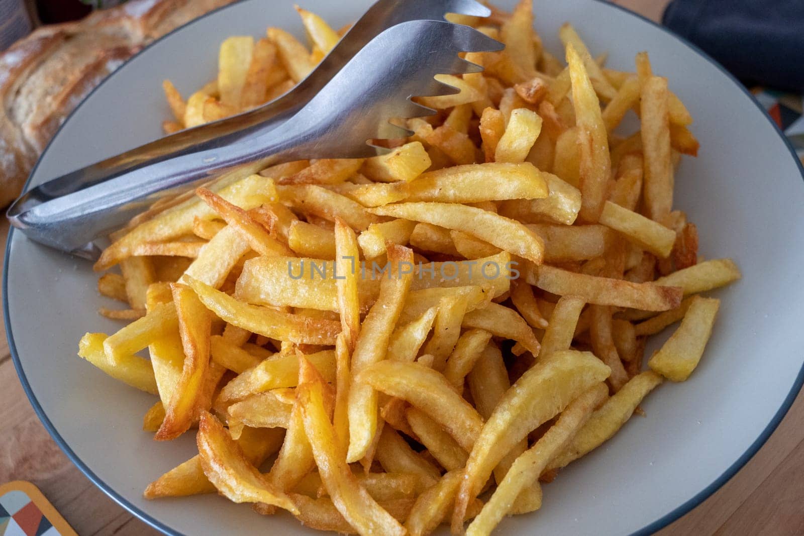 a plate of french fries