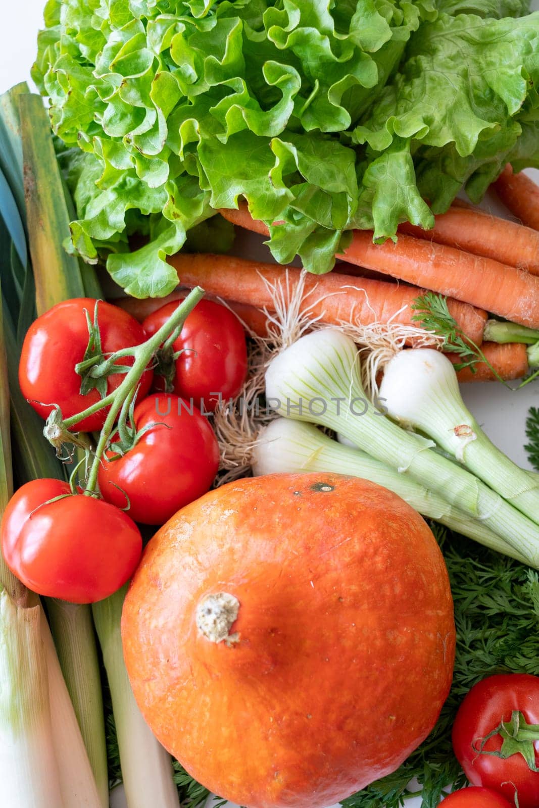 a close up of seasonal vegetables