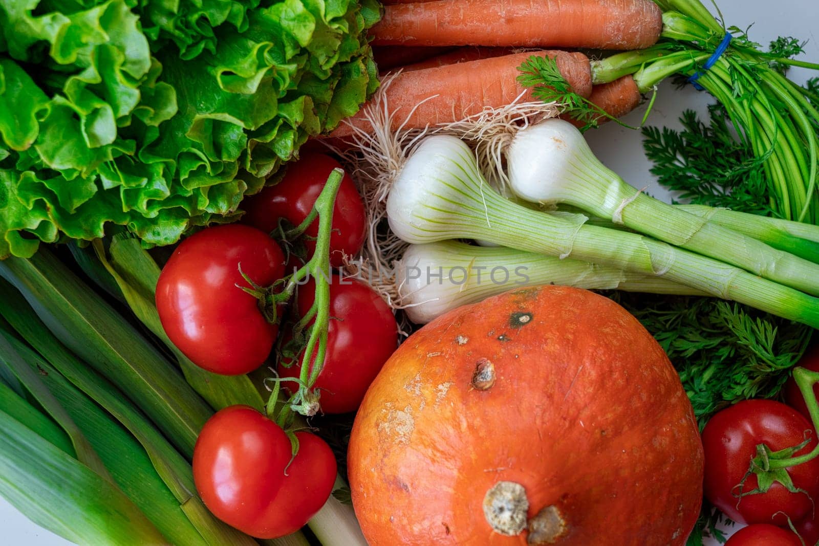 a close up of seasonal vegetables