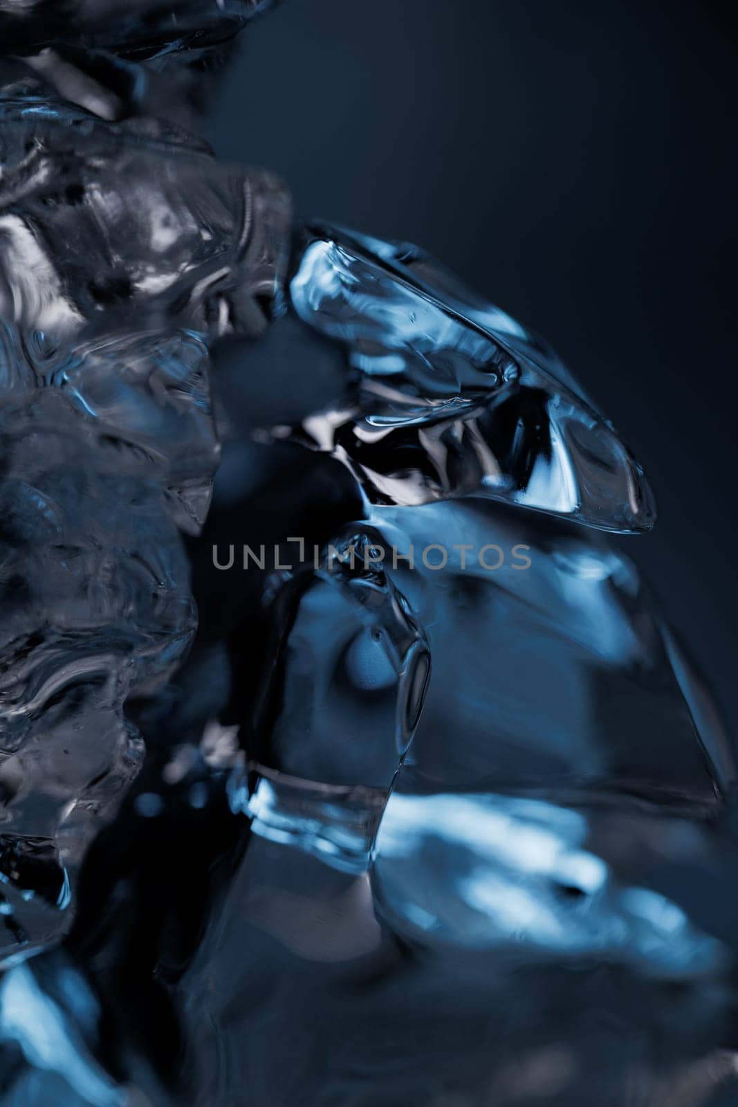 Ice closeup abstract macro water backdrop