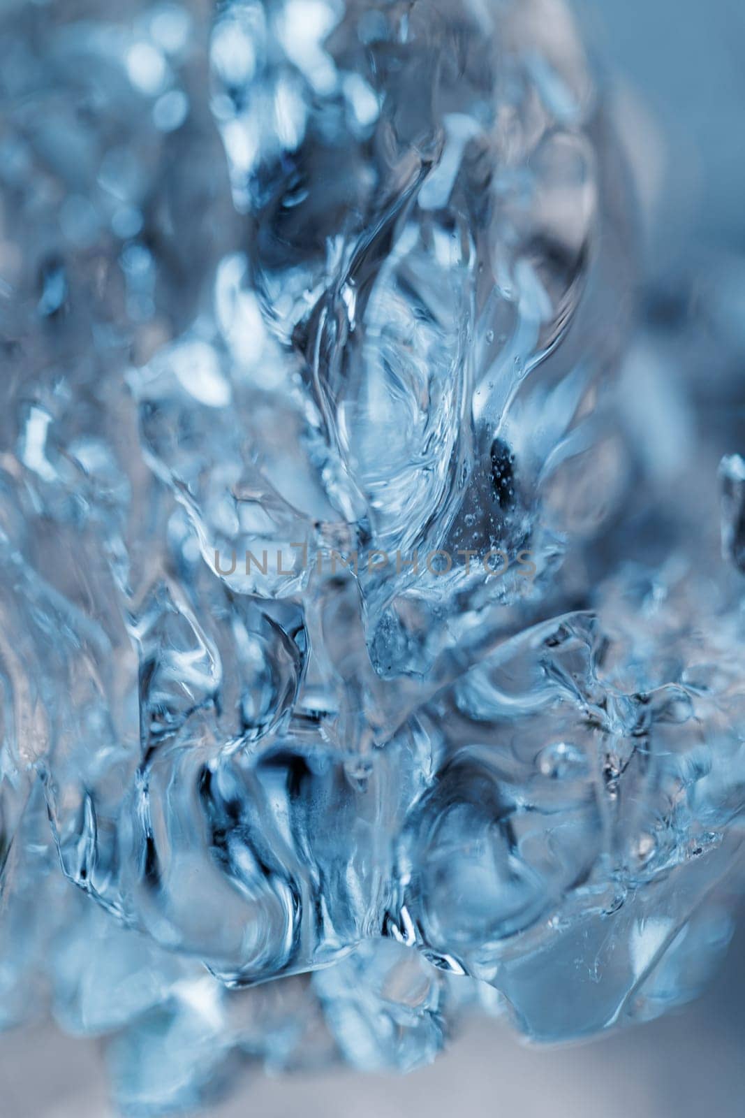 Ice closeup abstract macro water backdrop