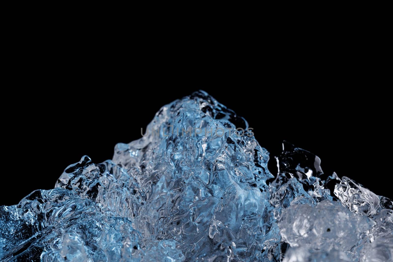 Ice closeup abstract macro water backdrop