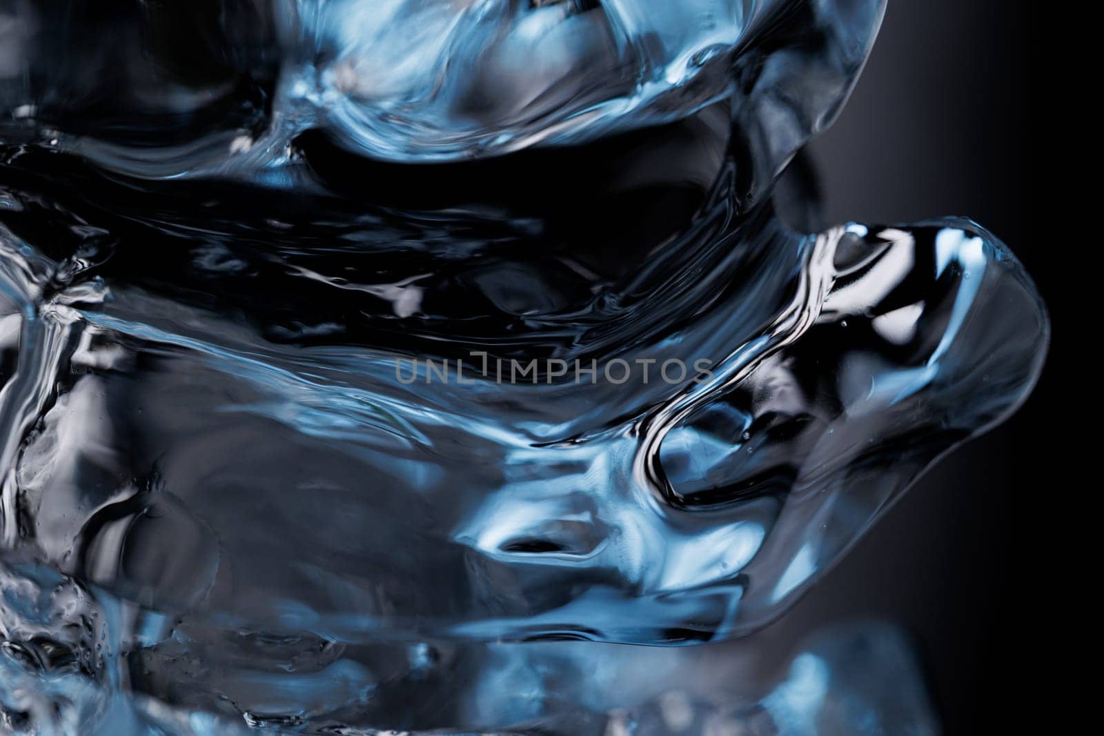 Ice closeup abstract macro water backdrop