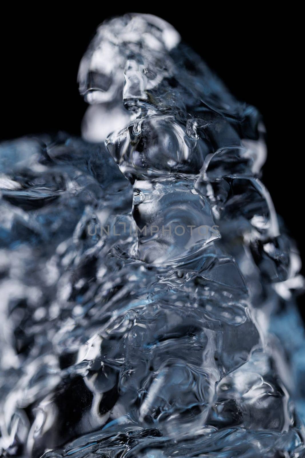 Ice closeup abstract macro water backdrop