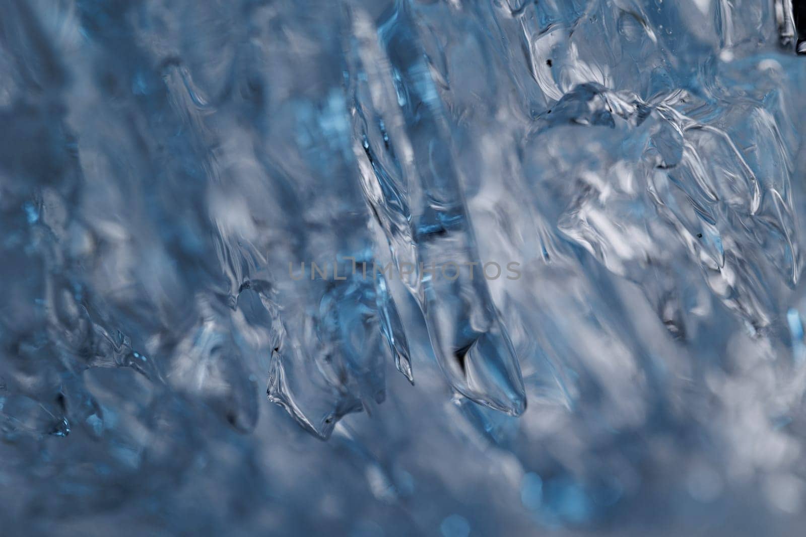 Ice closeup abstract macro water backdrop