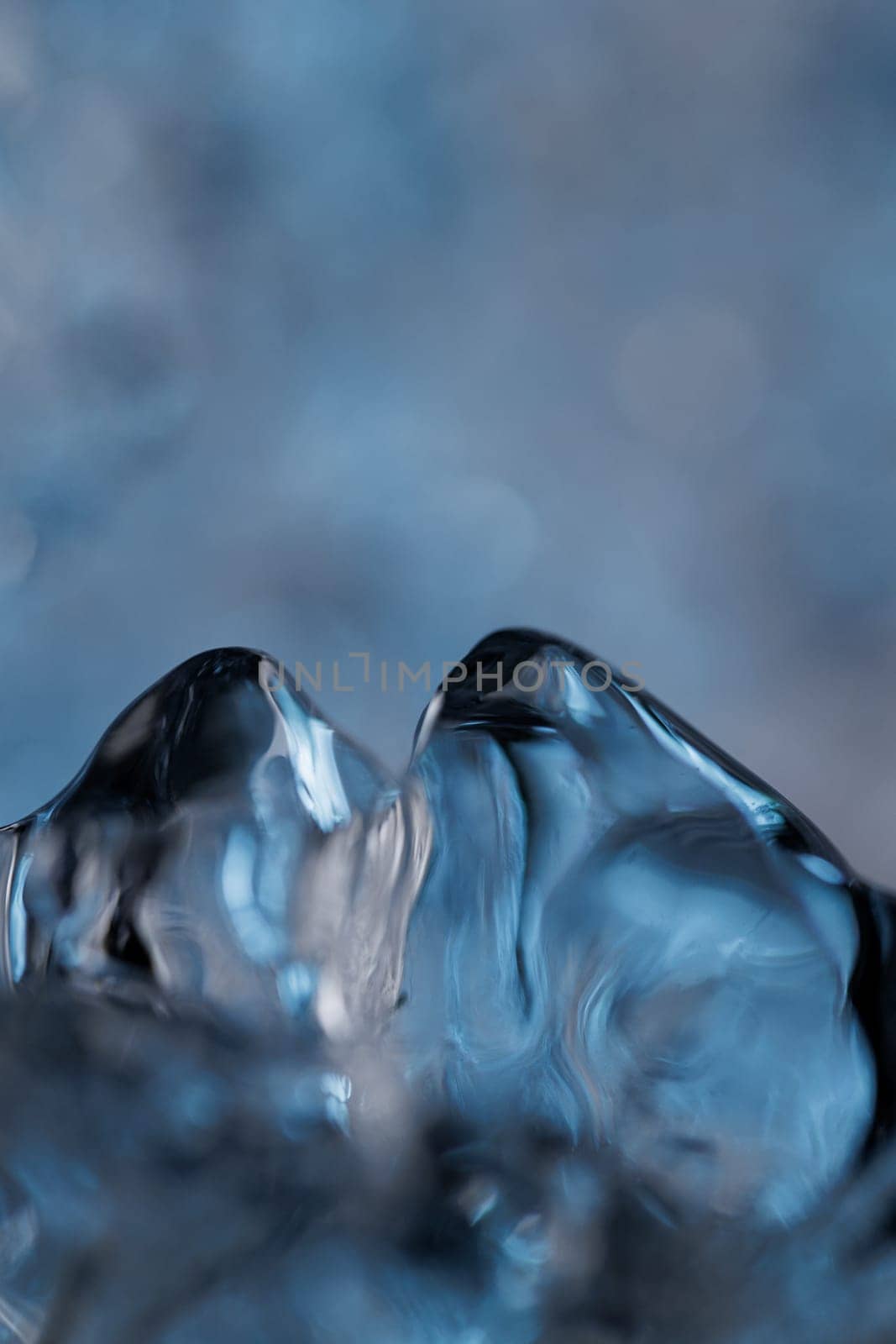 Ice closeup abstract macro water backdrop