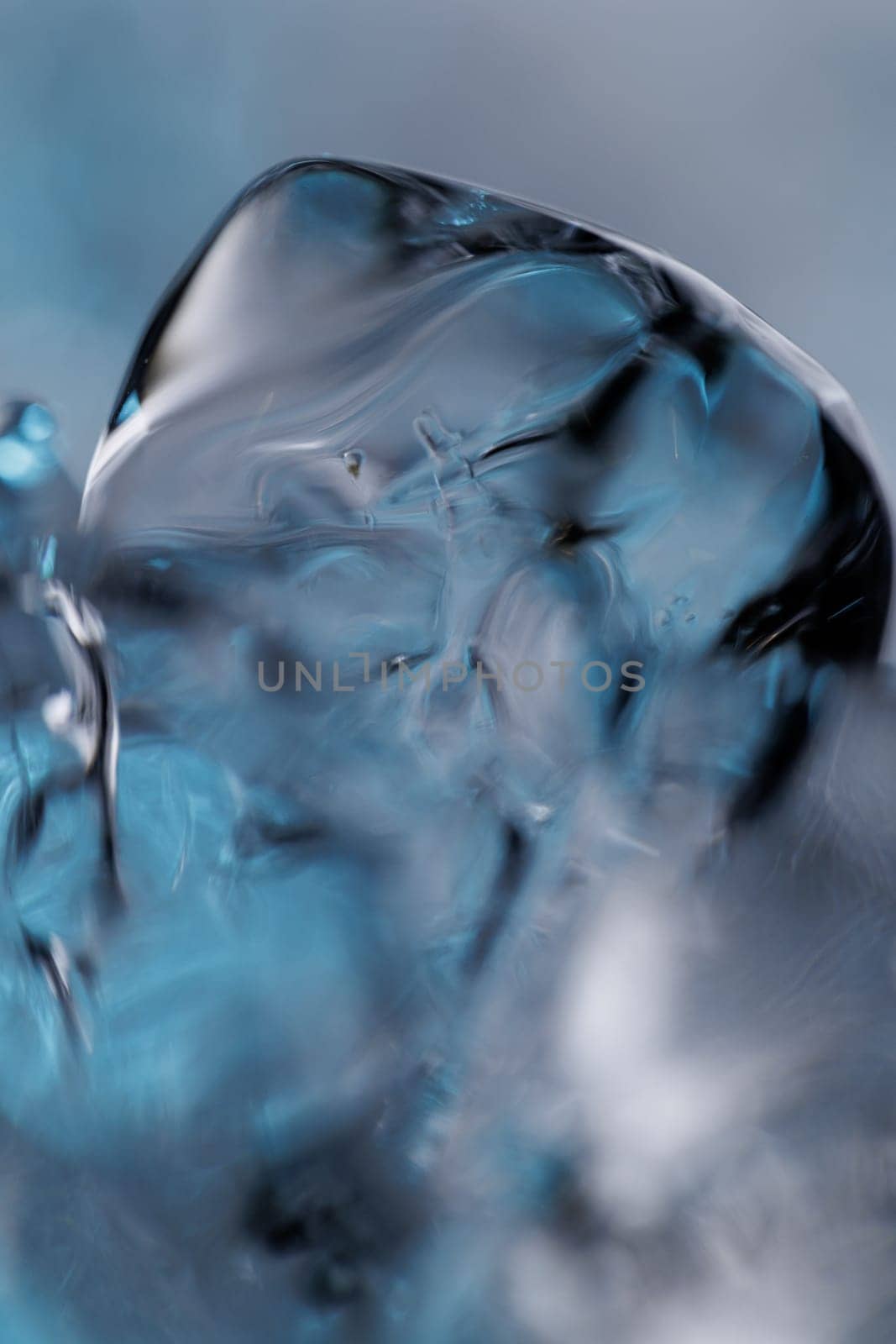 Frozen water closeup abstract macro ice backdrop