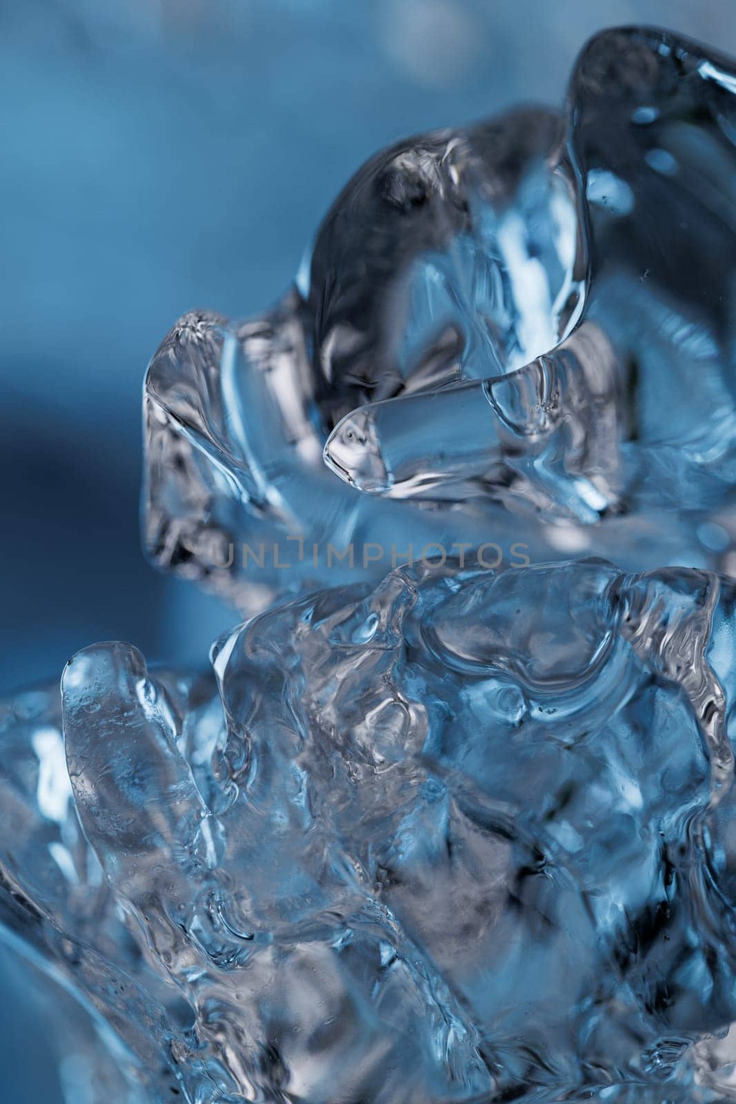 Ice closeup abstract macro water backdrop