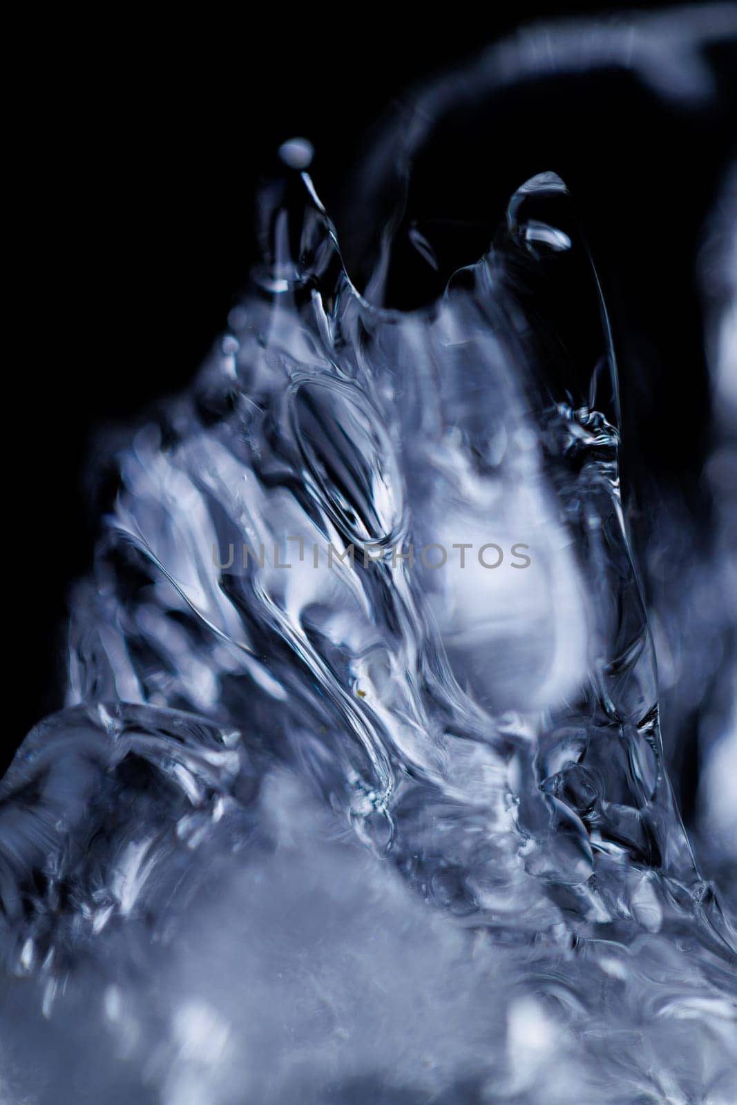 Blue ice cold backdrop
