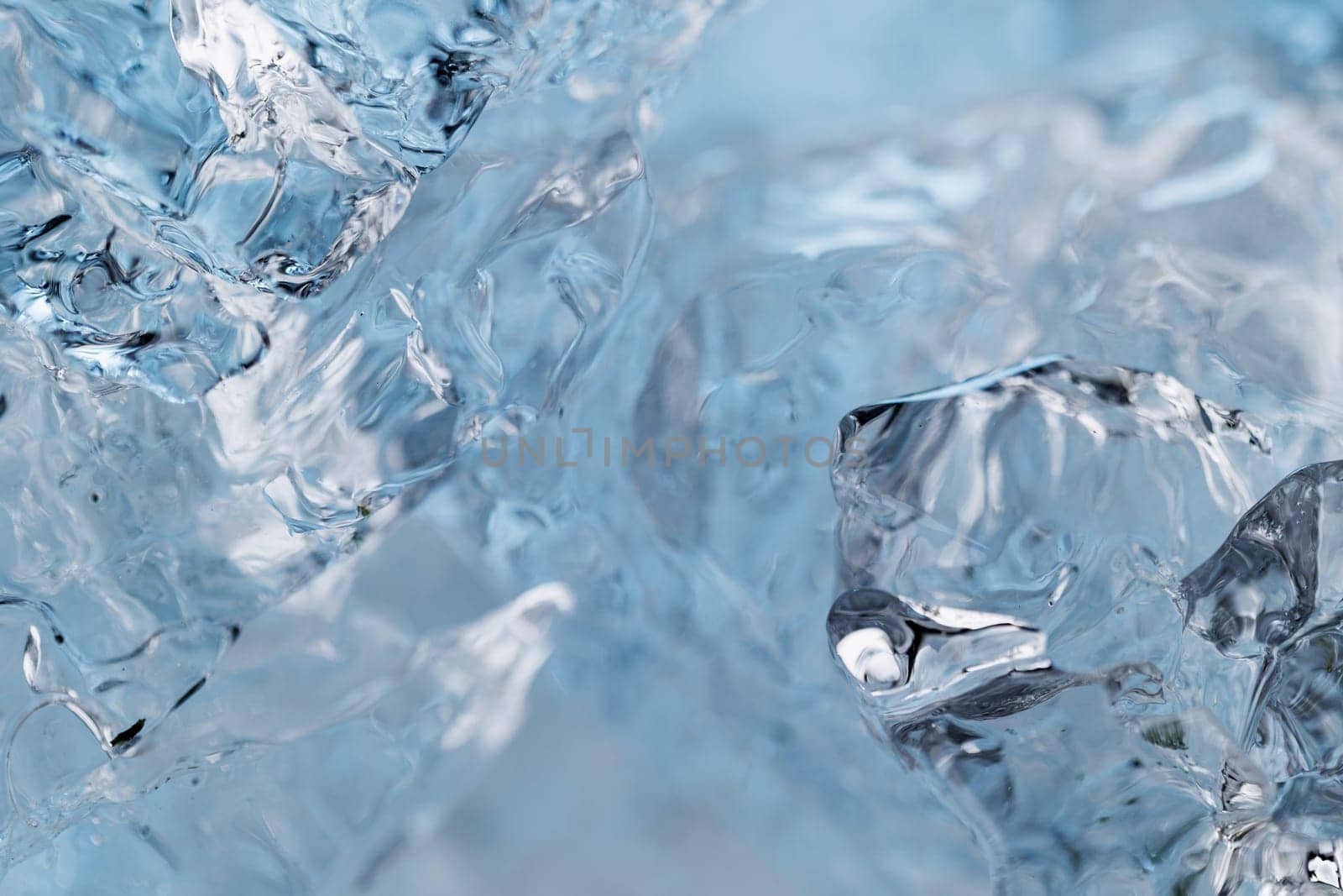 Ice closeup abstract macro water backdrop