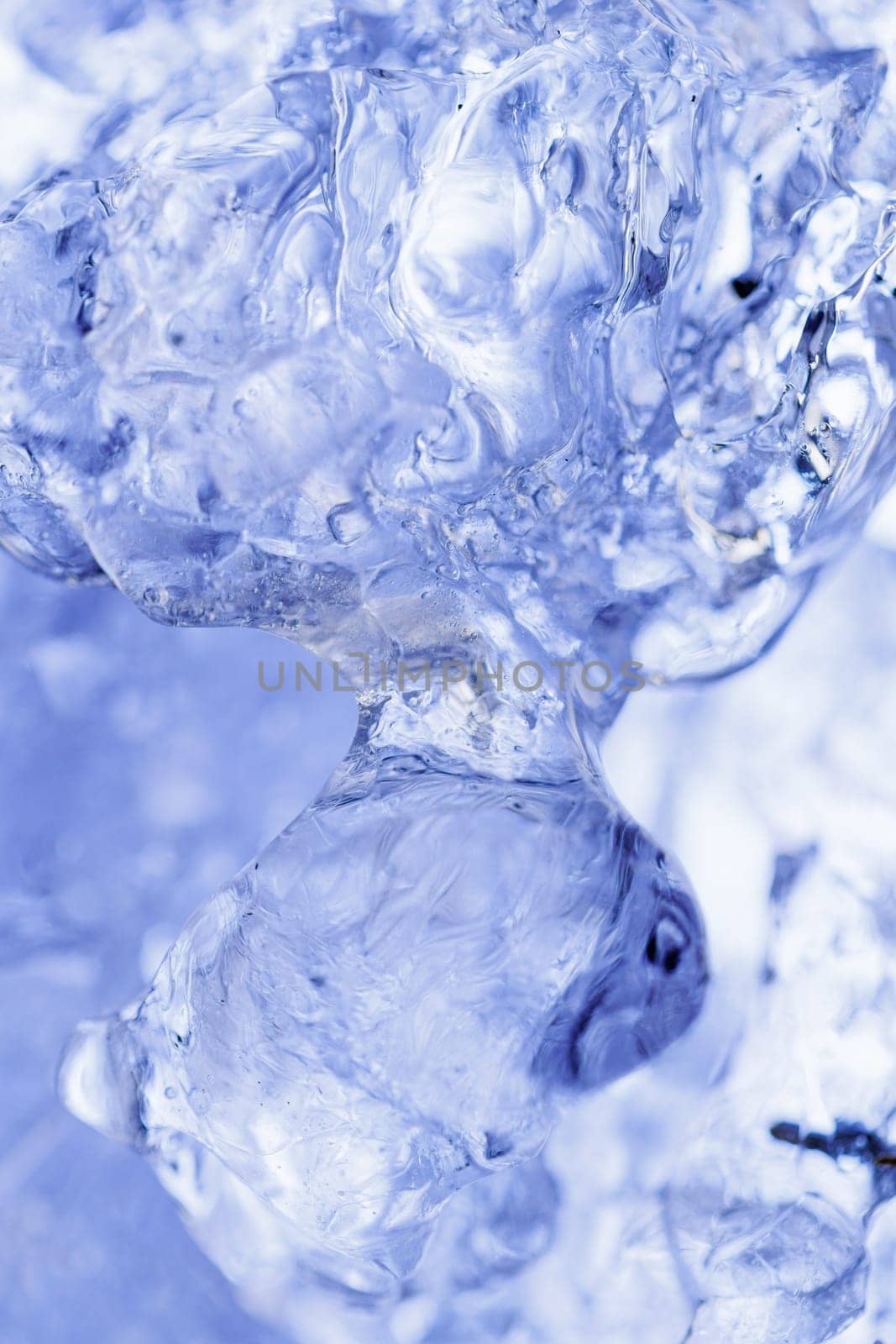 Blue ice cold backdrop