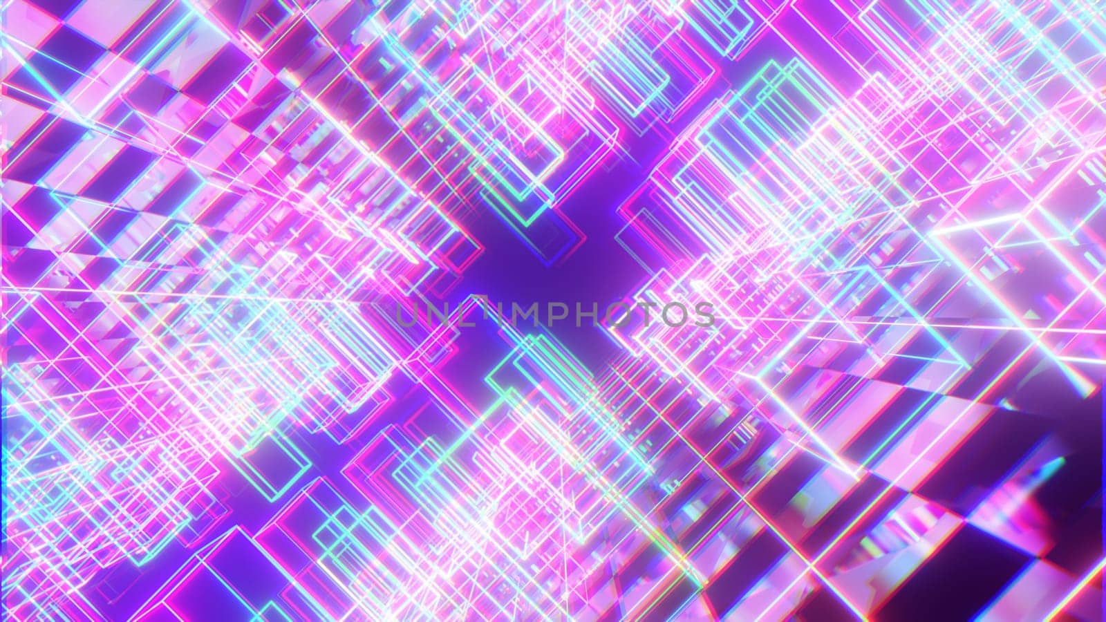 3D illustration Background for advertising and wallpaper in retro and sci fi cyberpunk scene. 3D rendering in decorative concept.