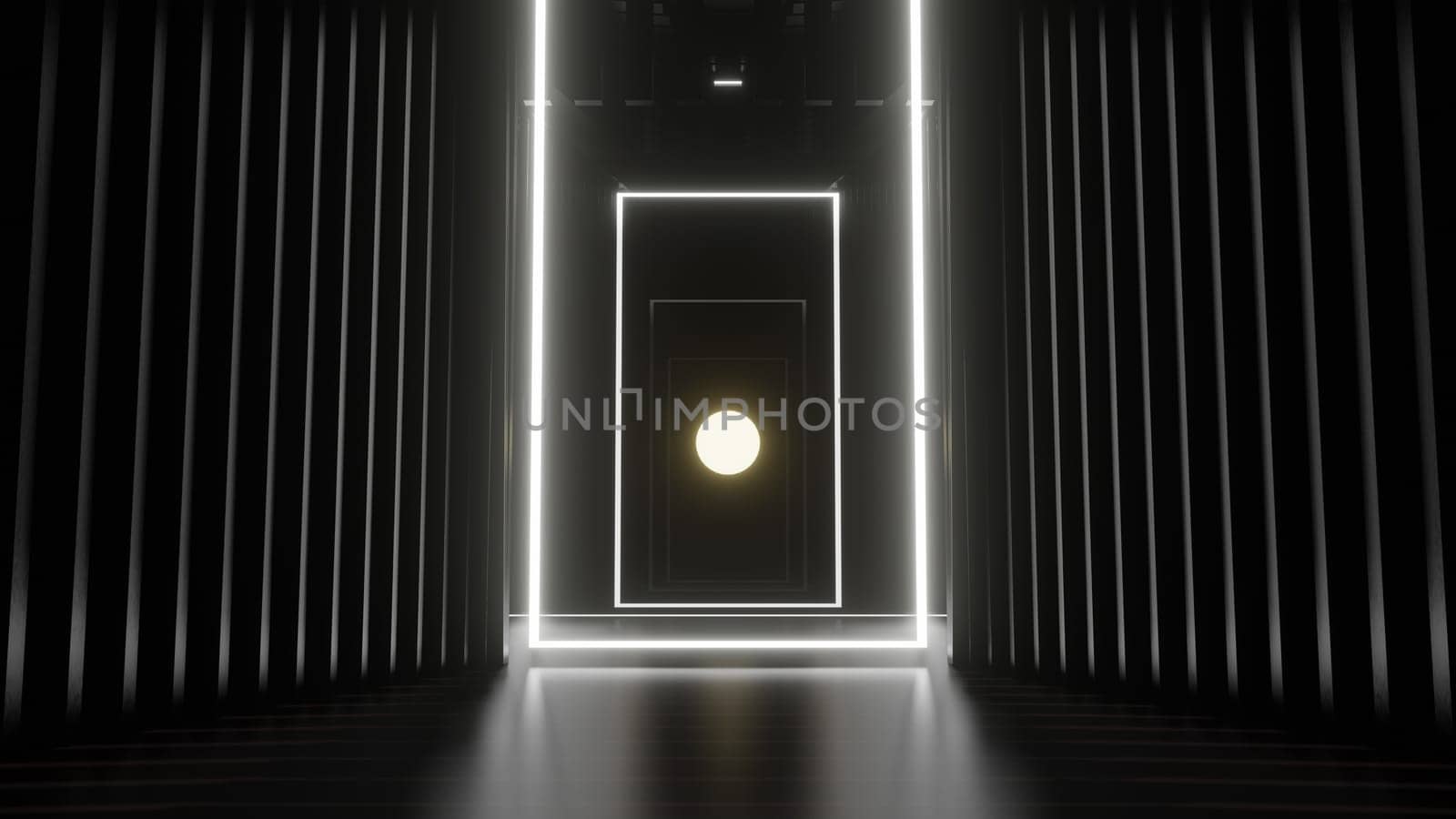 3D illustration Background for advertising and wallpaper in sci fi and technology innovation scene. 3D rendering in decorative concept.