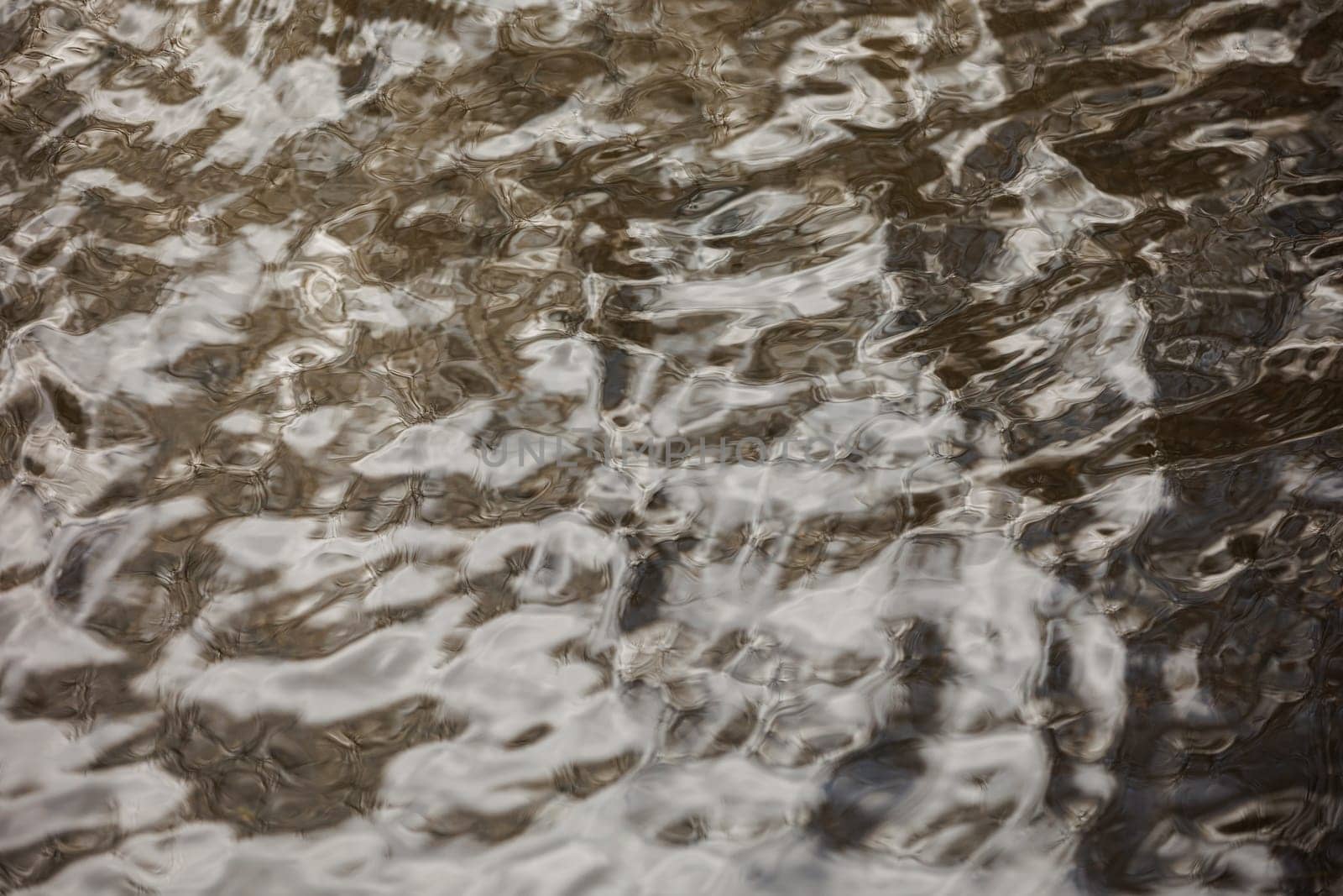 Flowing water texture with reflection