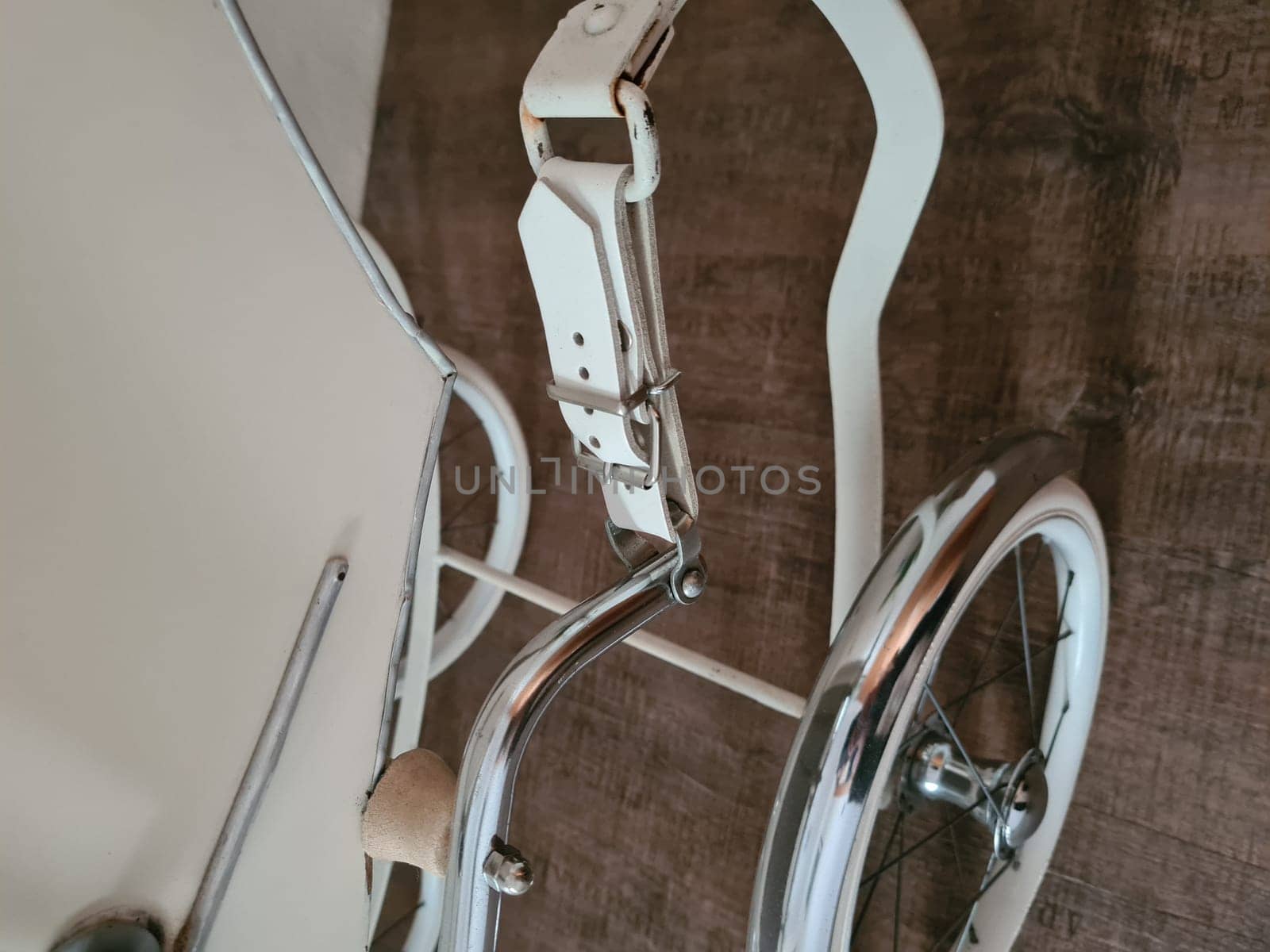 Vintage dusty and damaged Baby Carriage
