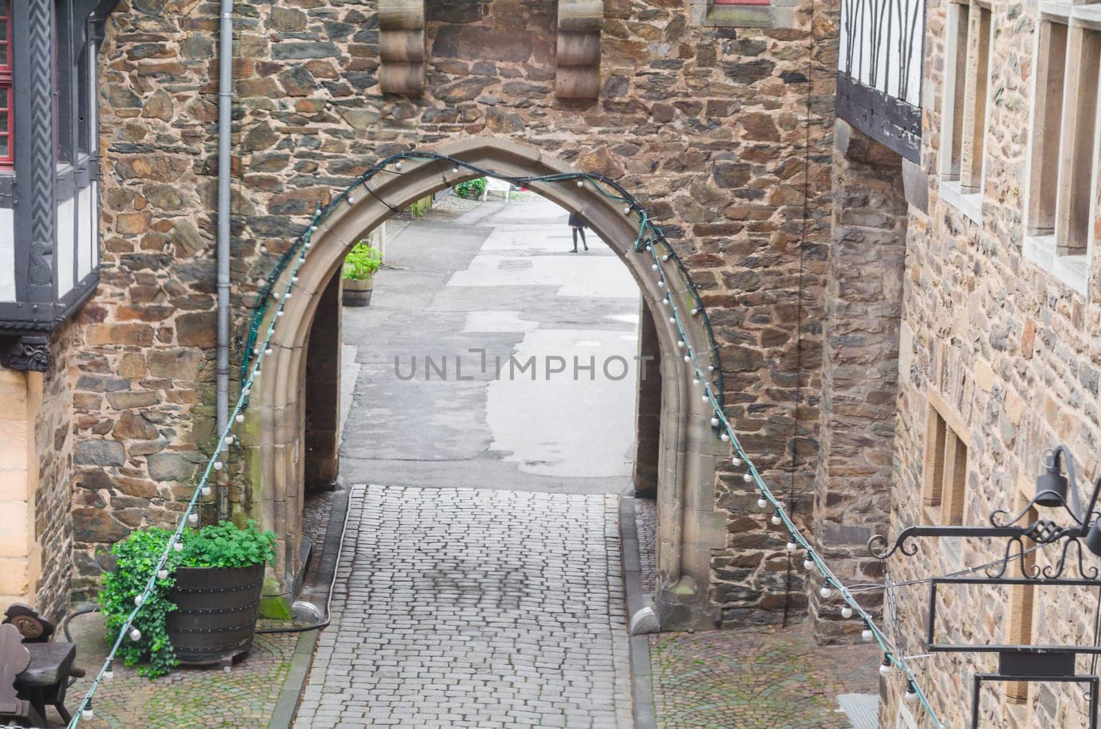 Archway on an old knight's castle
