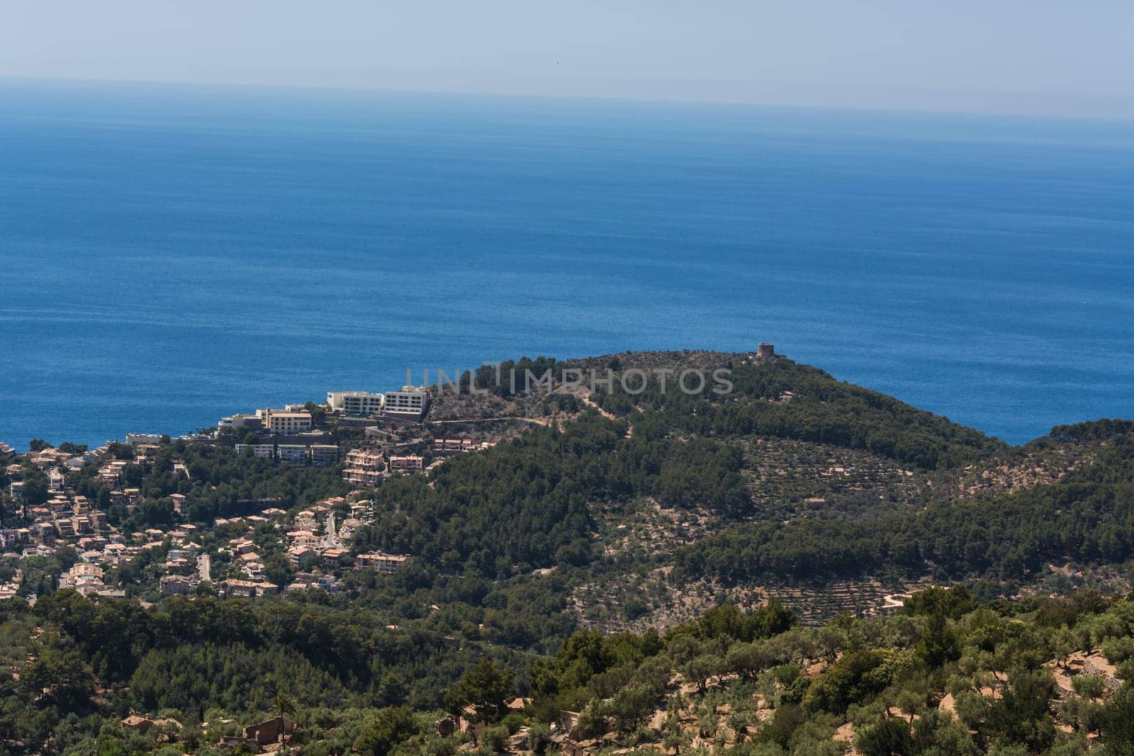 Spanien Mallorca, Panorama von Port de Andratx, Balearen..Spain Mallorca, panorama of Port de Andratx, Balearic Islands