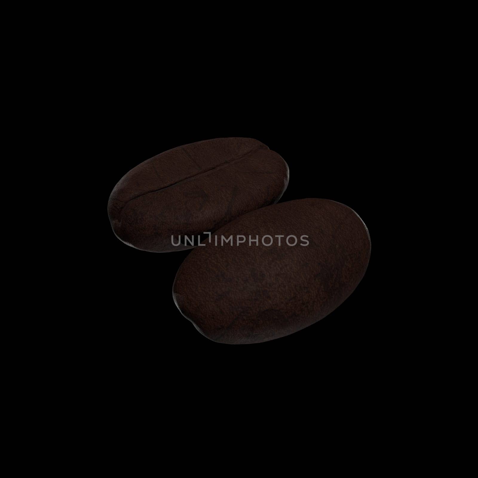 3d rendering of detail and the character of the bean