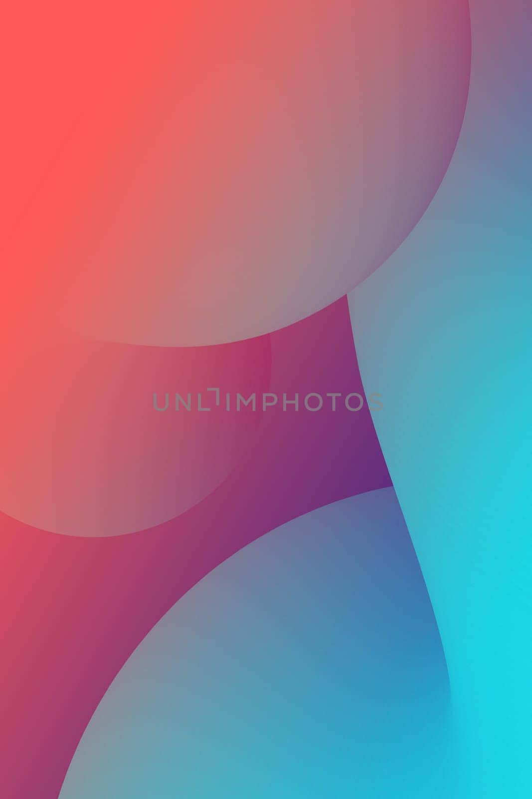 abstract color 3d paper art illustration set. Contrast colors.