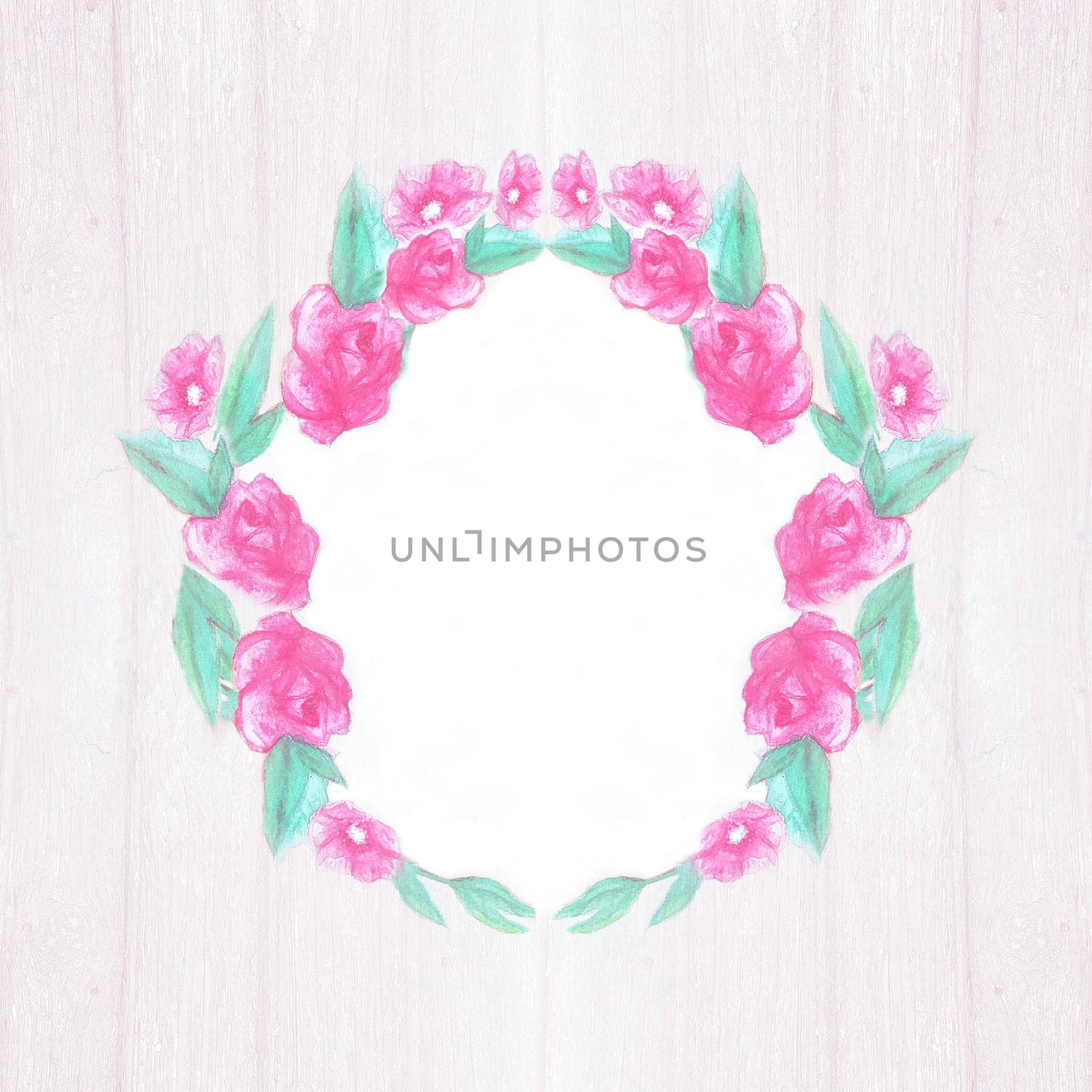 artistic floral frame in vintage style