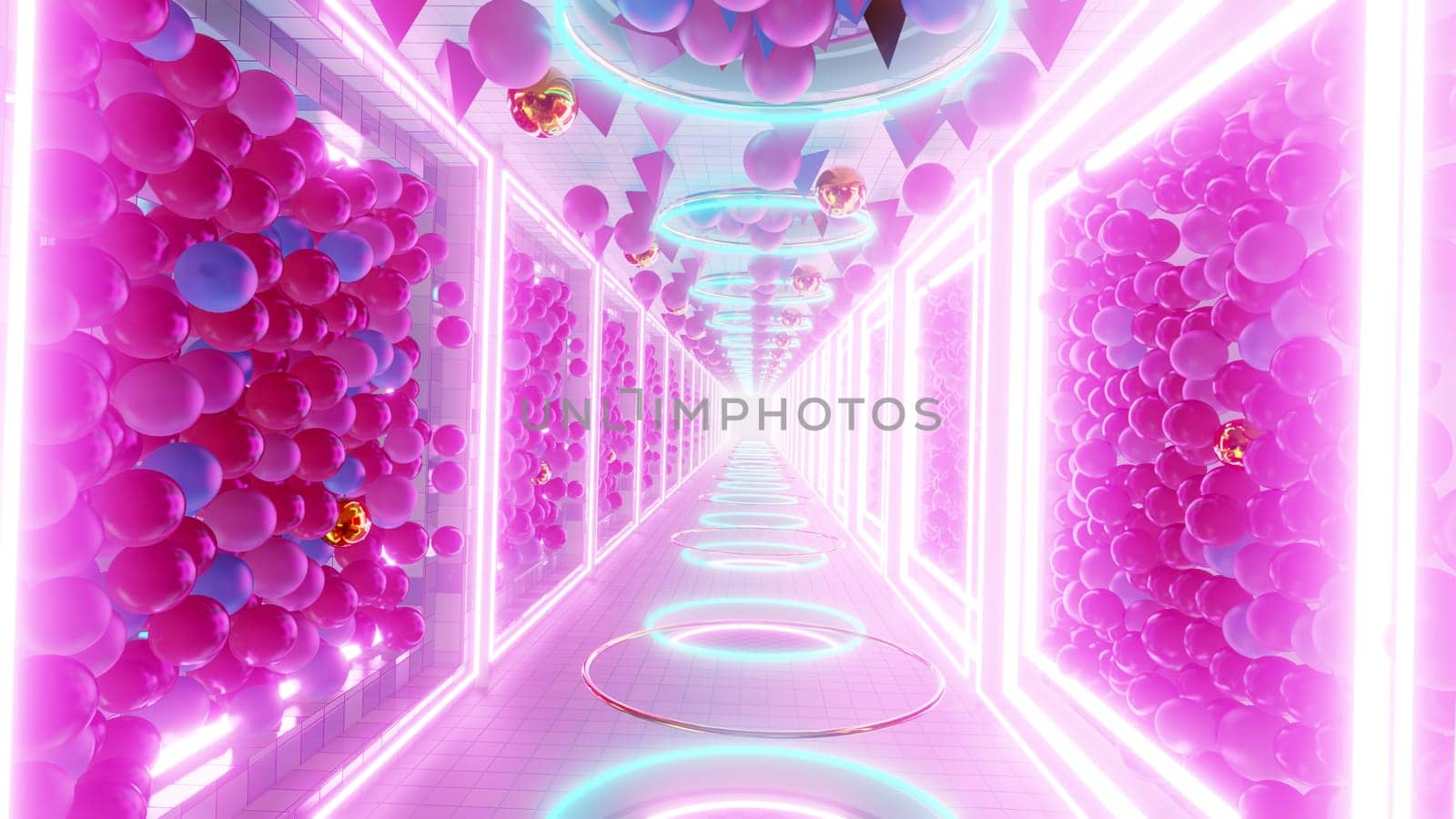 3D illustration Background for advertising and wallpaper in 80s retro and sci fi pop art scene. 3D rendering in decorative concept.