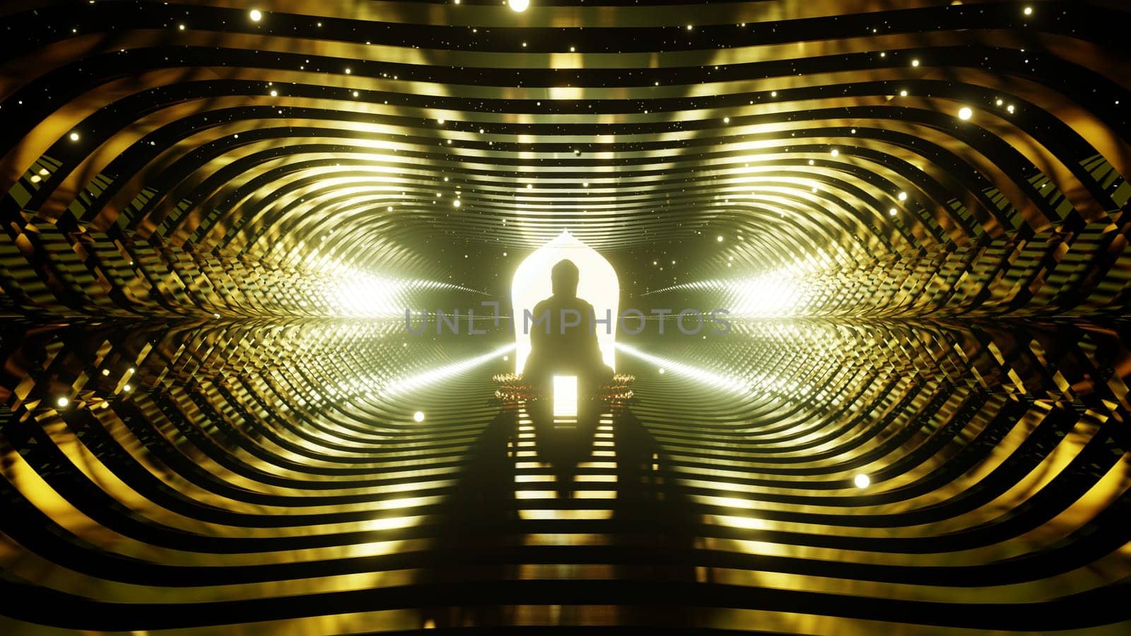 3D illustration Background for advertising and wallpaper in celebration and Buddhism scene. 3D rendering in festival concept.