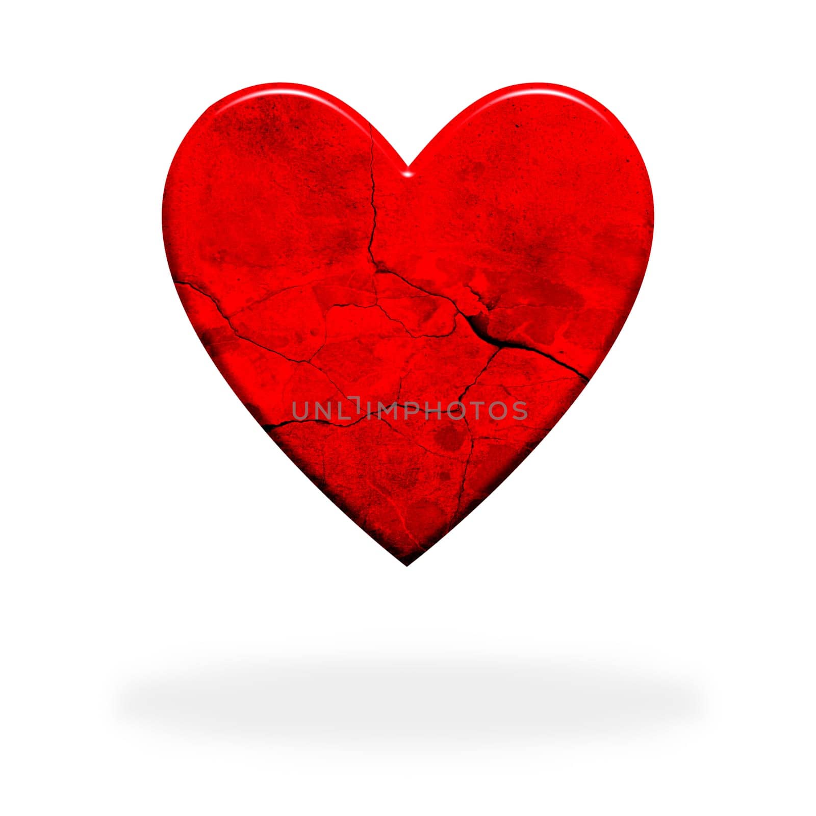 Broken red heart - Lovesick, lonely or marital crisis