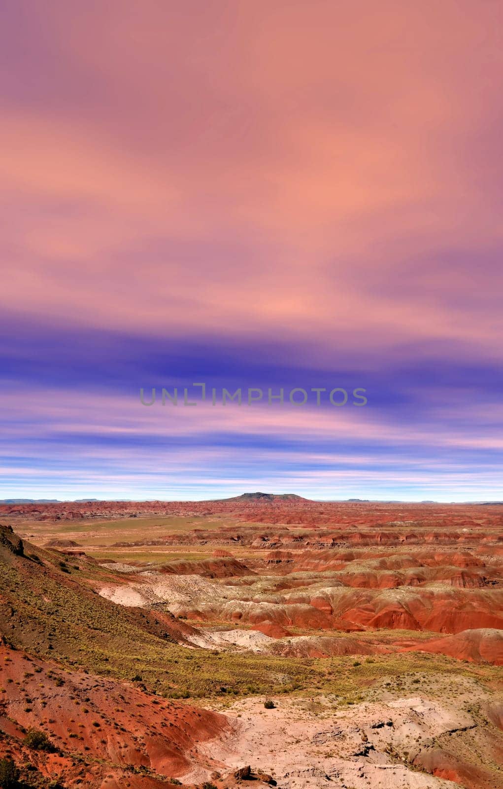 Vibrant colors of the Painted Desert in Arizona