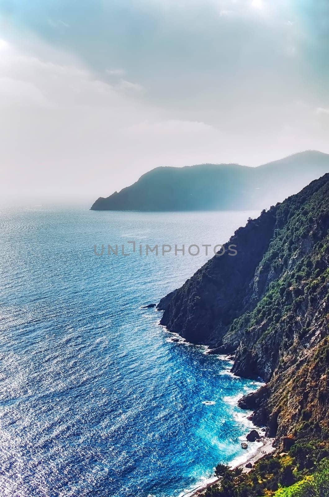 Coast of Italy in Liguria