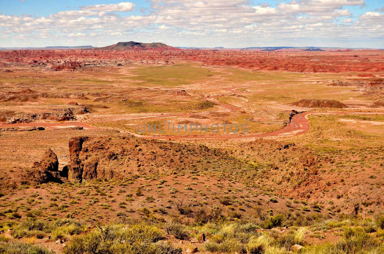 Vibrant colors of the Painted Desert in Arizona