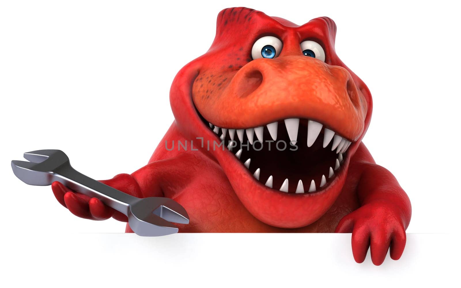 Fun dinosaur - 3D Illustration