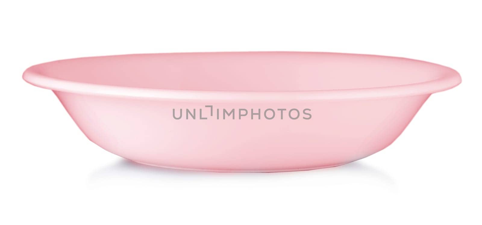 The red plate isolated on a white background with clipping path