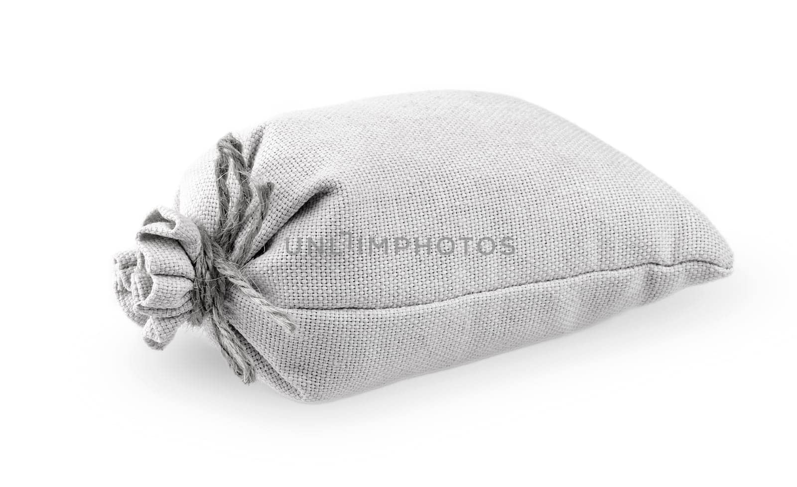 The Bag of burlap isolated on white background