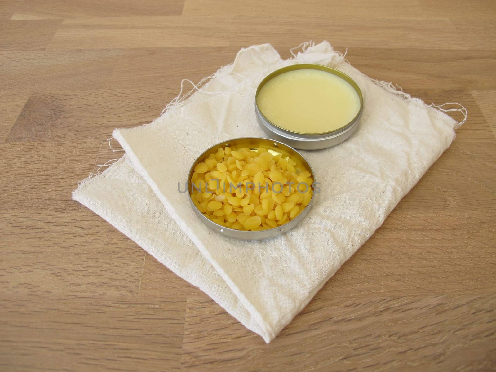 Natural homemade beeswax wood finish for wooden furniture and surfaces