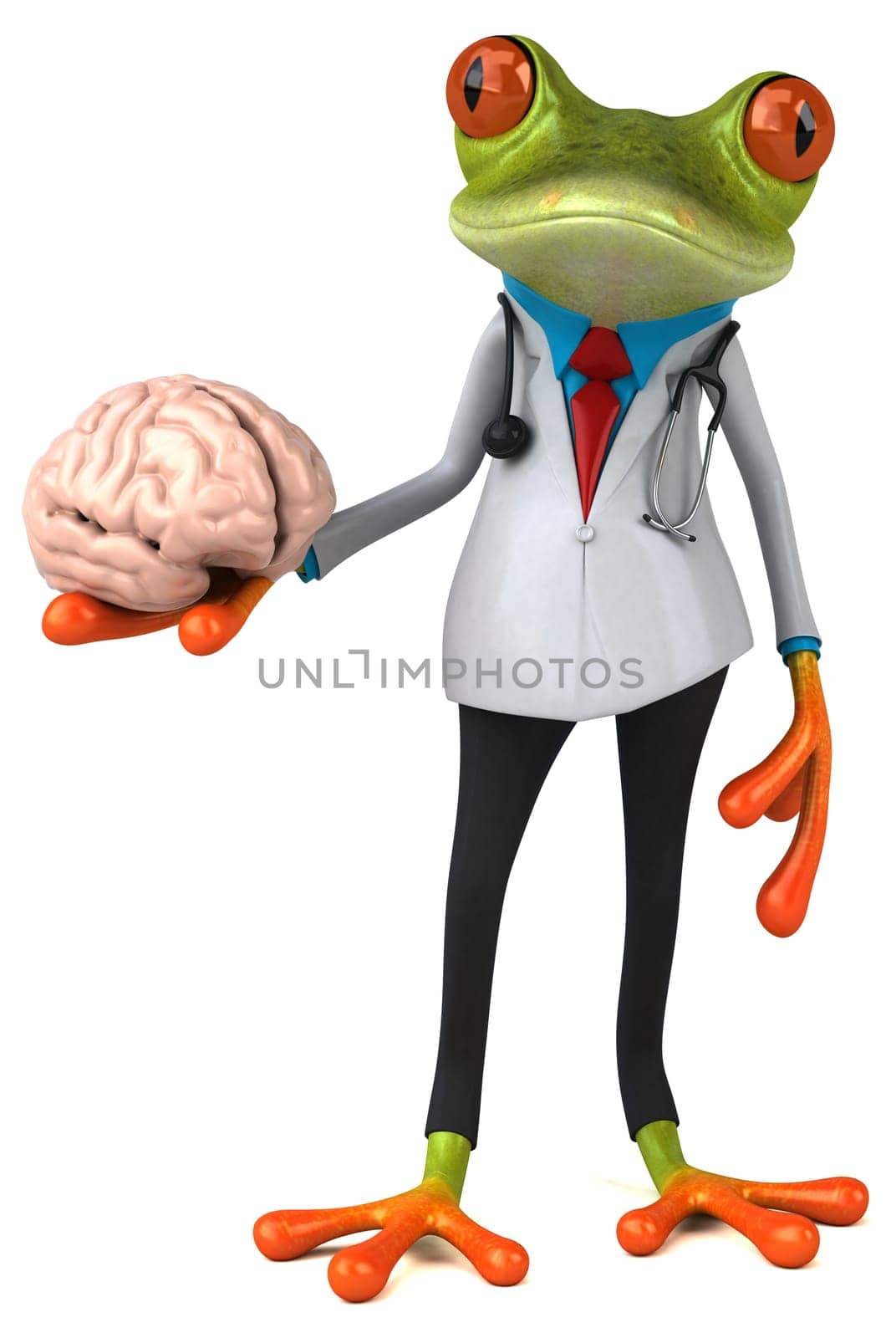 Frog doctor - 3D Illustration