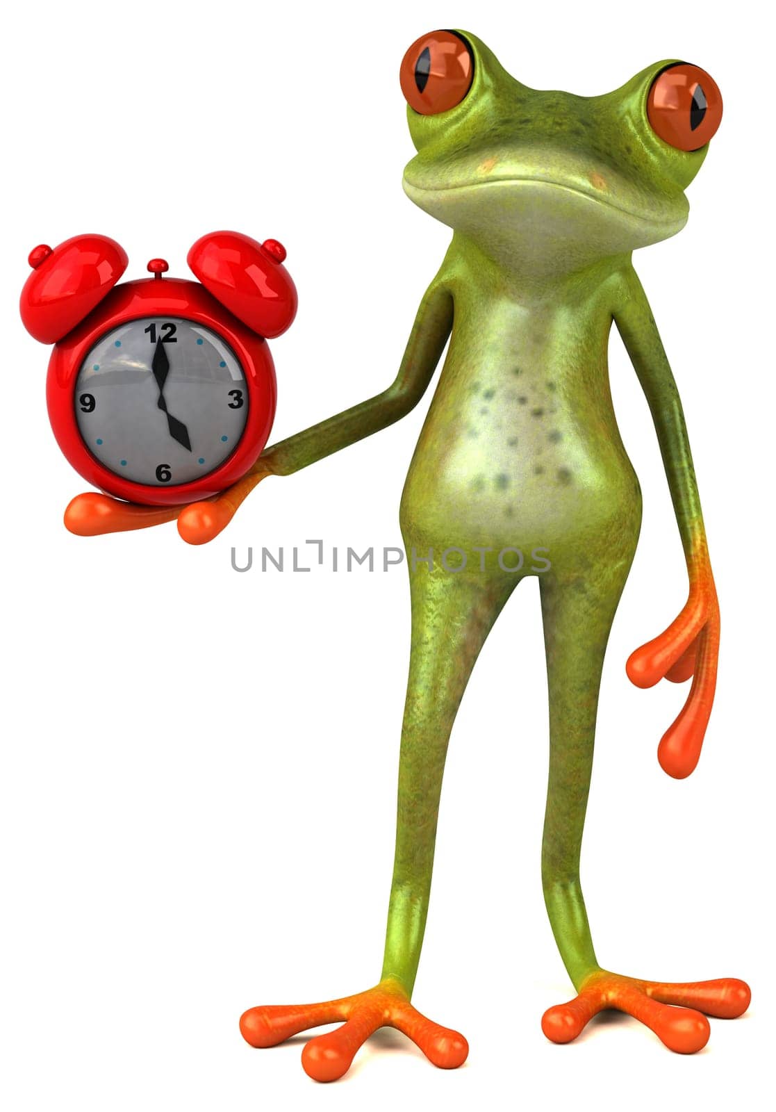 Fun frog - 3D Illustration