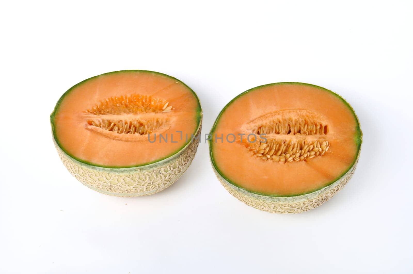 Melon on a white background