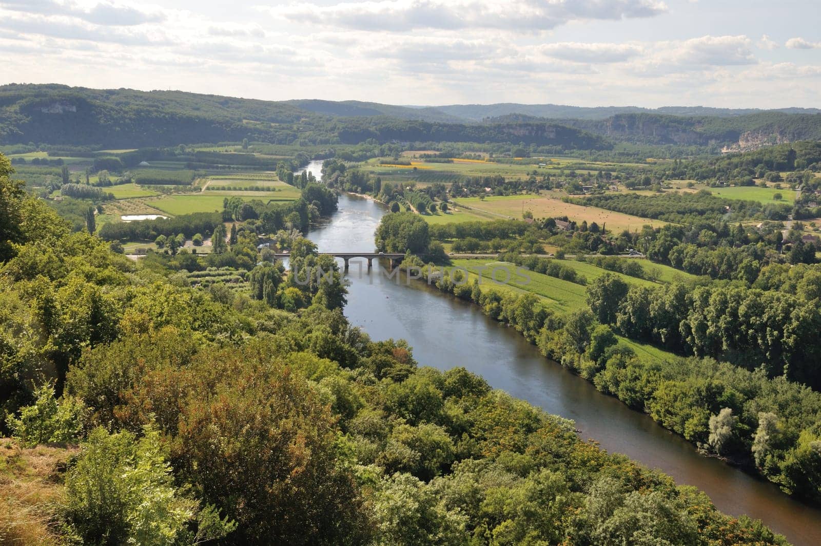Dordogne seen from Domme in Périgord