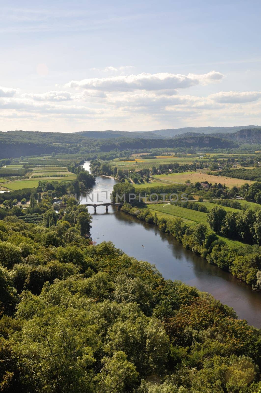 Dordogne seen from Domme in Périgord