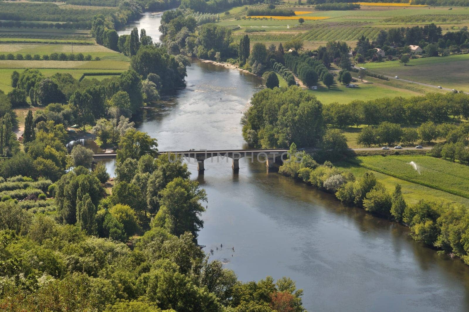 Dordogne seen from Domme in Périgord