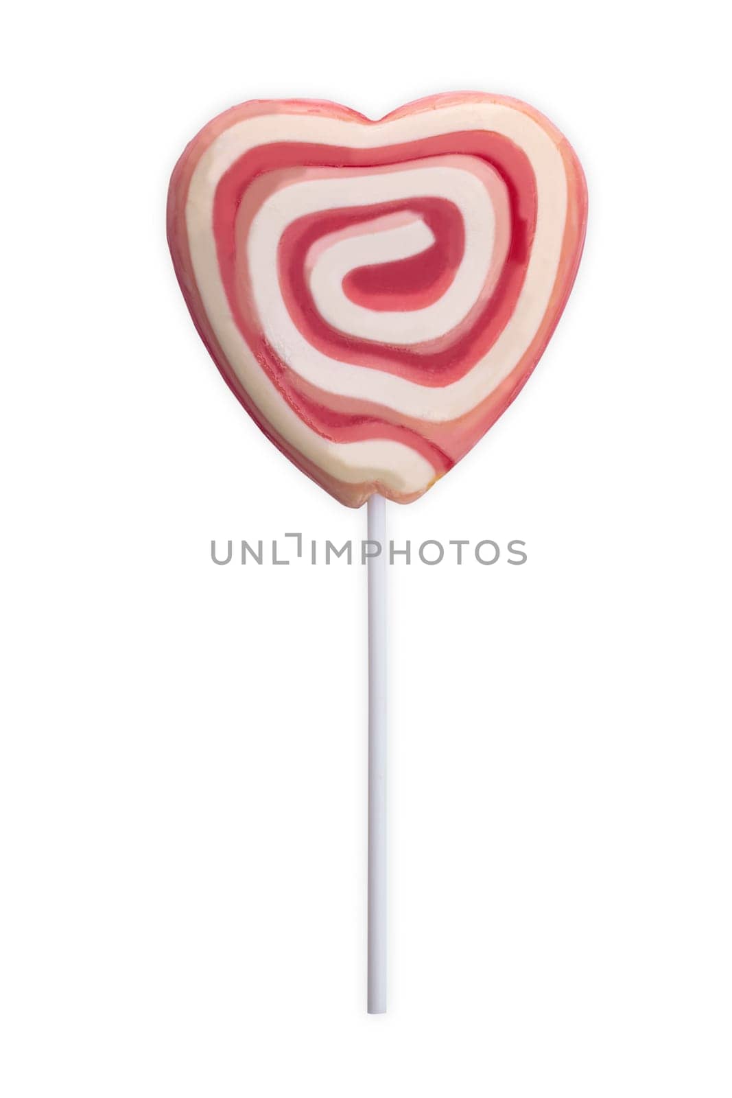 Swirl Lollipop isolated over white background over bright background
