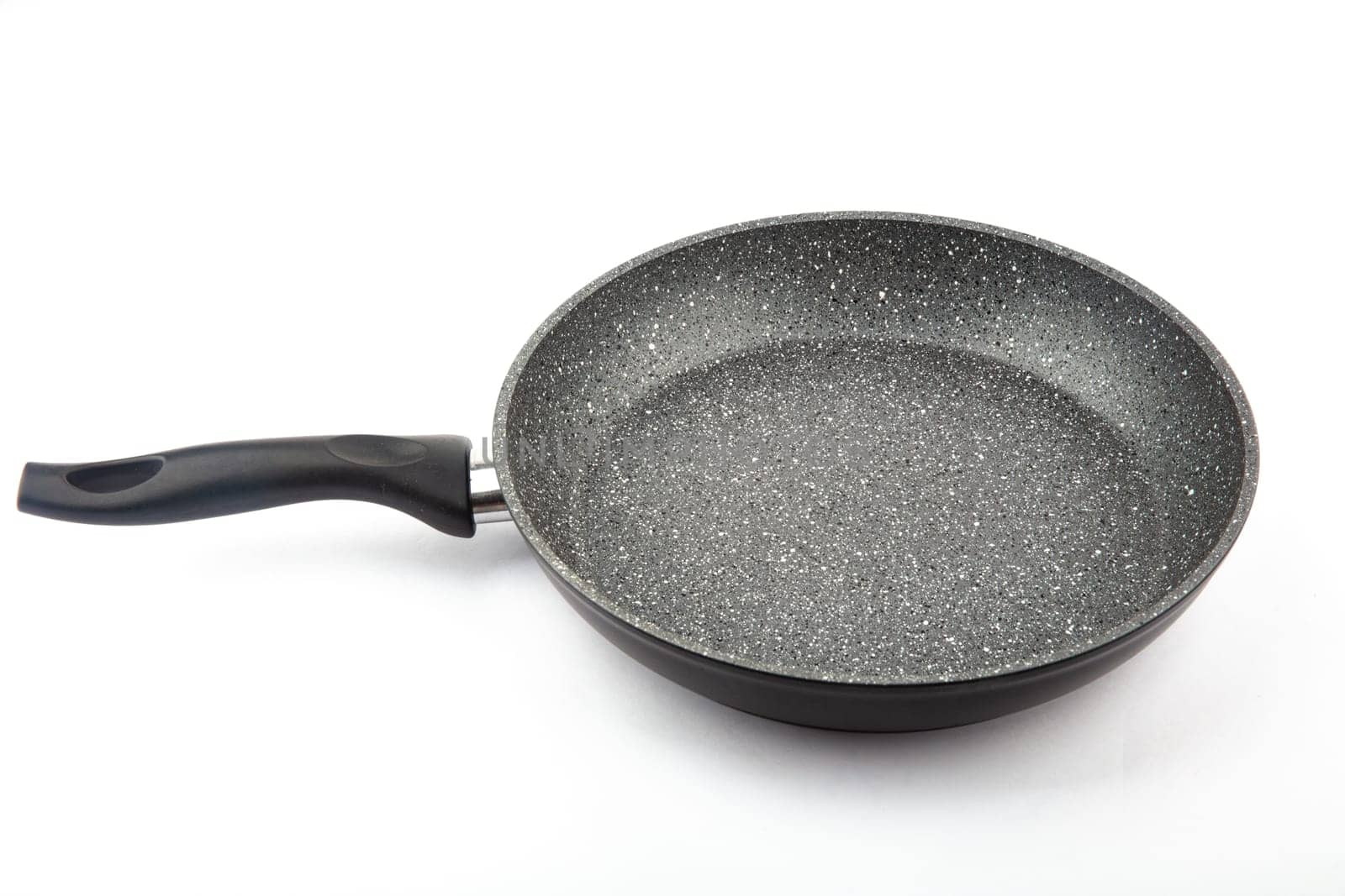 Empty cooking pan isolated over white background