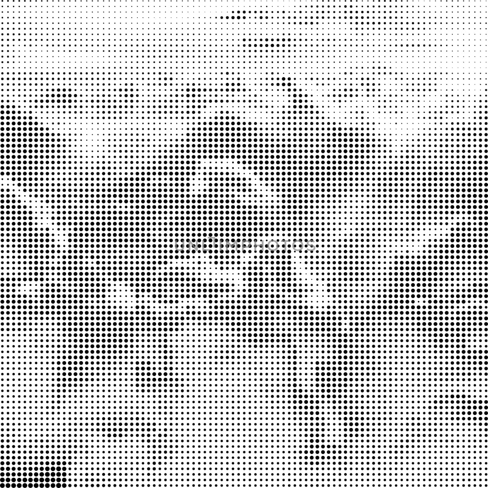 Halftone Pattern. Set of Dots. Dotted Texture on White Background. Overlay Grunge Template. Distress Linear Design. Fade Monochrome Points. Pop Art Backdrop.
