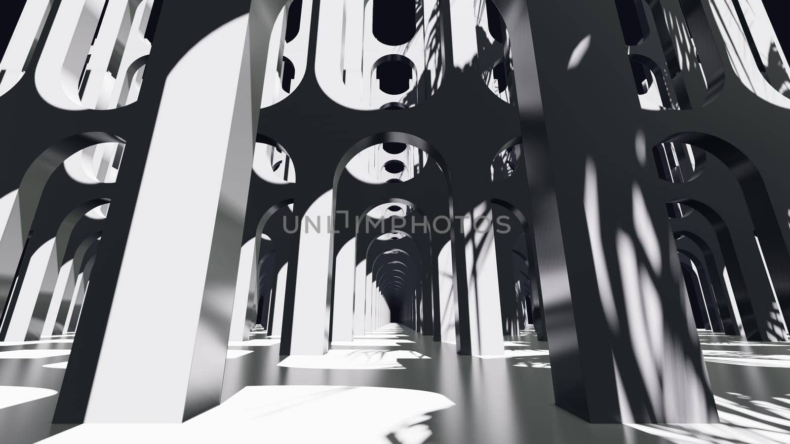 3D illustration Background for advertising and wallpaper in architecture and building scene. 3D rendering in decorative concept.
