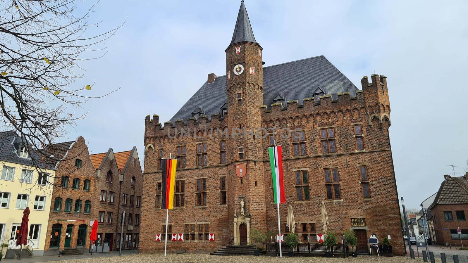 Rathaus am Marktplatz, Kalkar, Deutschland