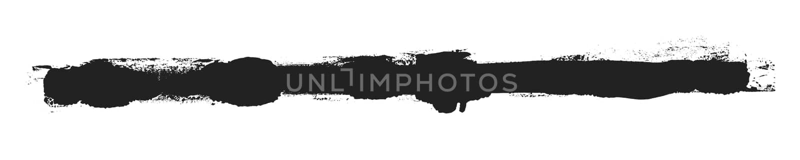 Rough black stripe made with paintbrush - Cool background banner