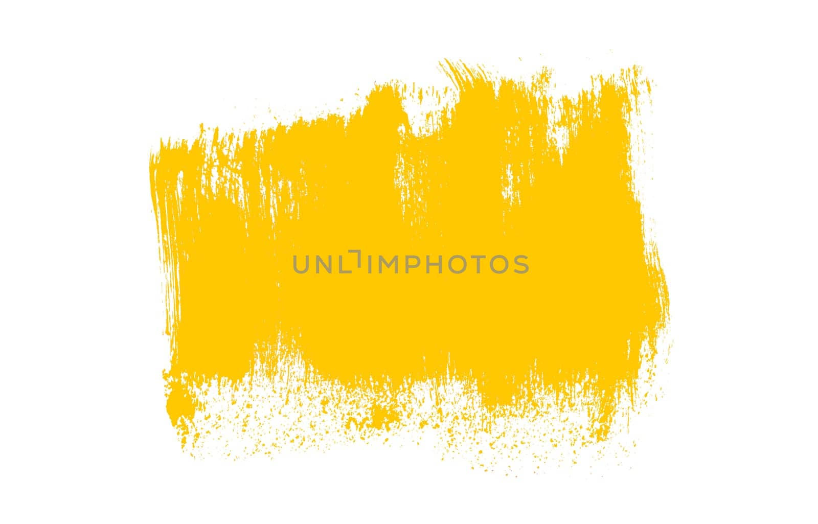 Dirty sketch of hand painted yellow orange brush frame
