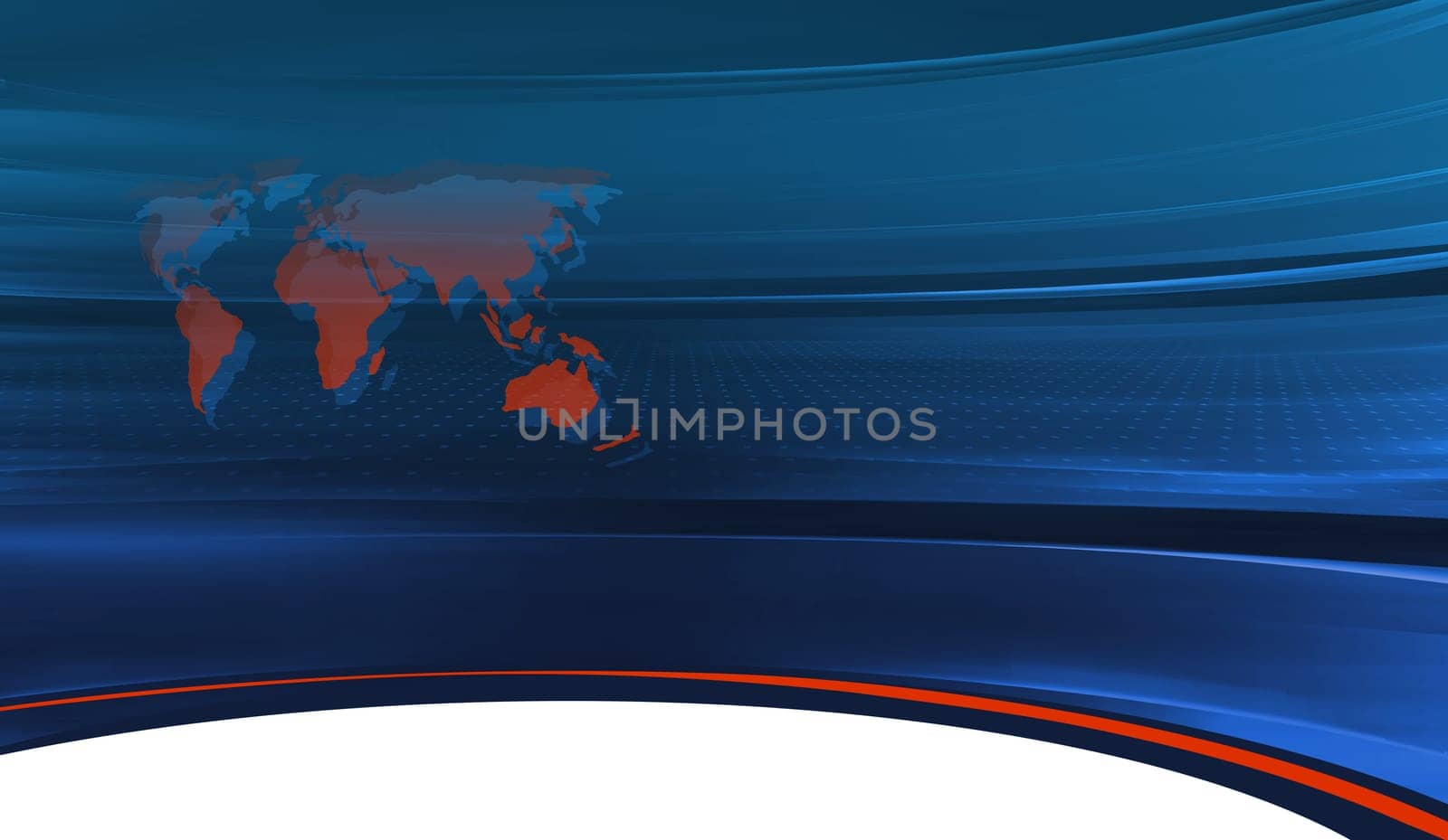 Modern studio space, suitable for general news background. 3d illustration